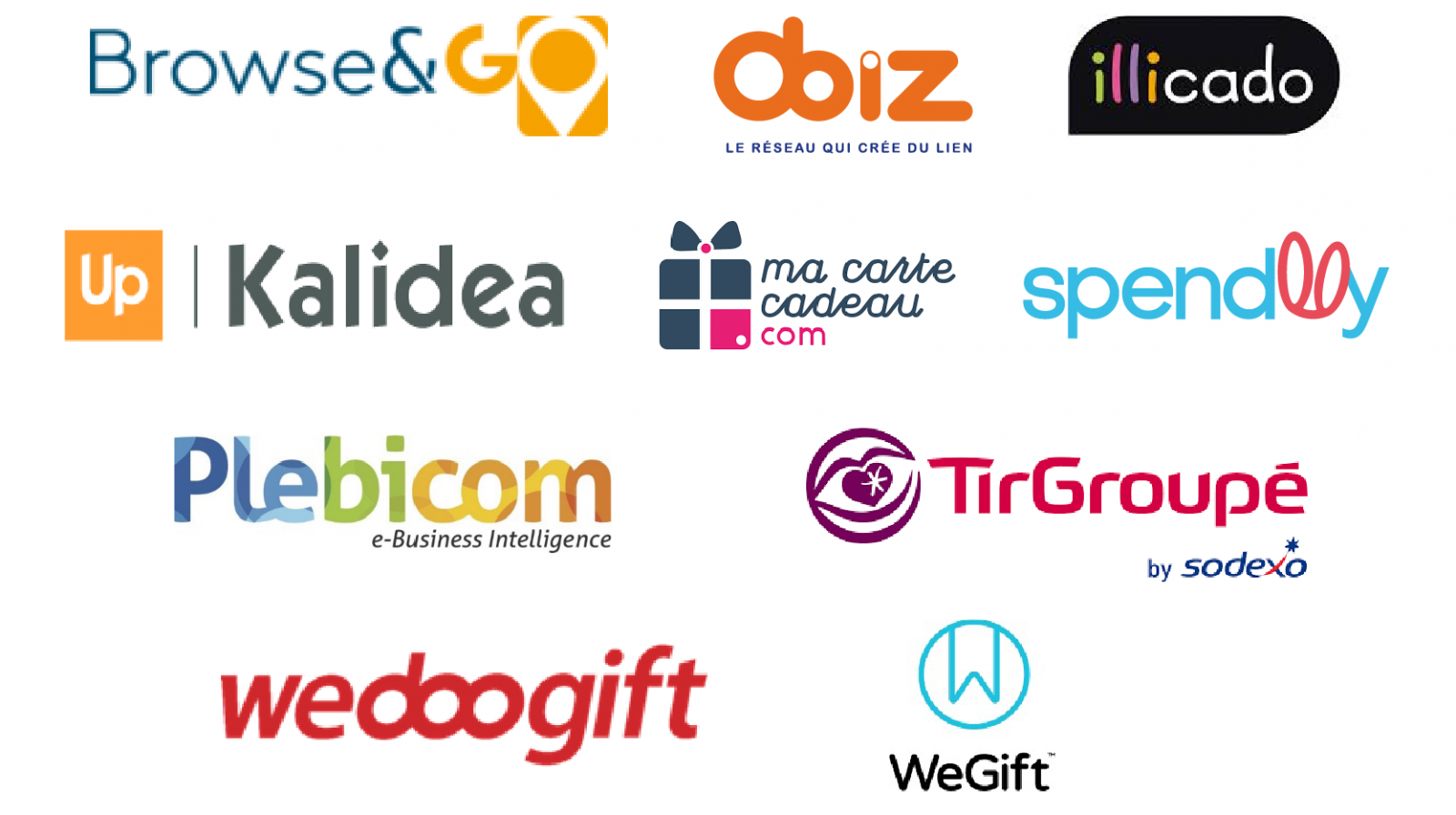 Logos partenaires distributeurs Bizgift