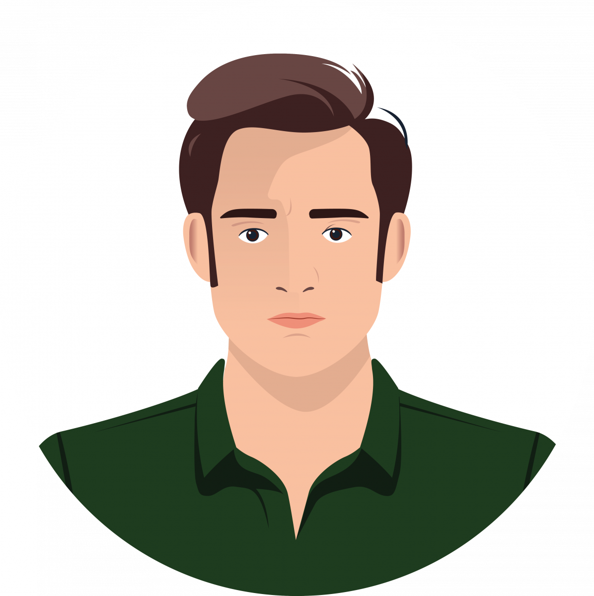 Avatar illustré d'un homme en costume