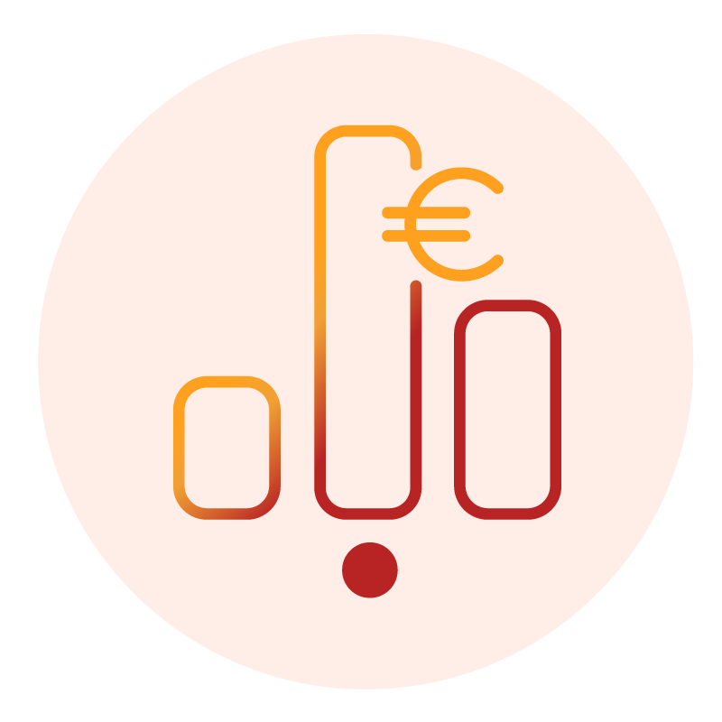 Pictogramme chiffre d'affaires