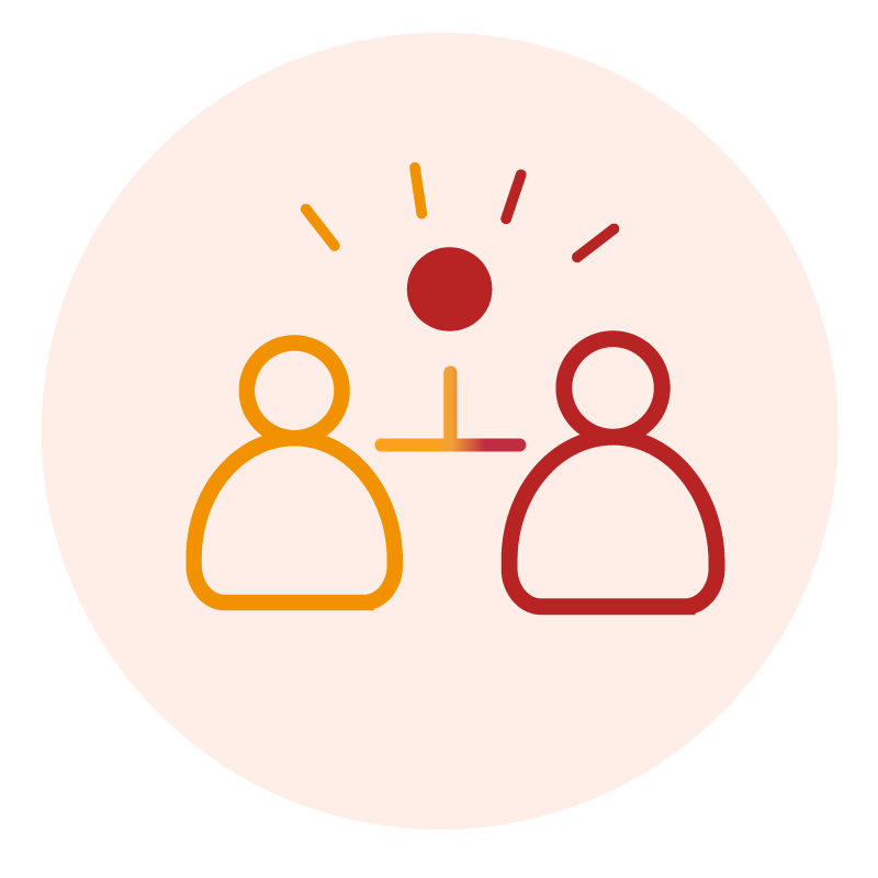 Pictogramme partenaire de confiance