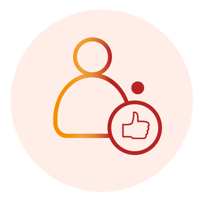 Pictogramme satisfaction client