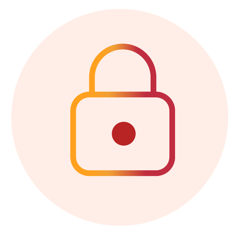 Pictogramme sécurité des données