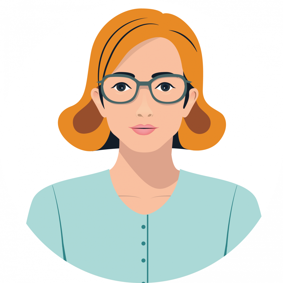 Avatar illustré d'une femme aux cheveux bruns